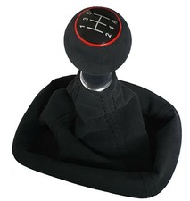 FÜR VW Passat 3B 3BG 5 GANG ORIGINAL ALCANTARA SCHALTKNAUF SCHALTSACK SCHWARZ 08