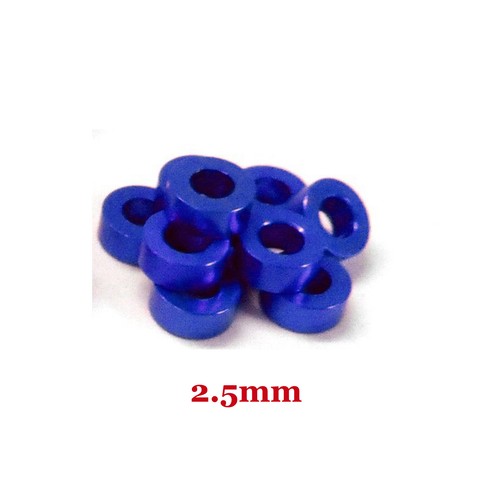10PCS M3 CNC Round Aluminum Alloy Flat Spacer Washer Screw Gasket For RC Car - Picture 10 of 84