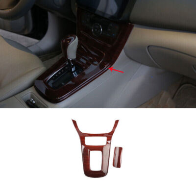 Wood Grain abs Trim Gear Shift Panel Central Console For Nissan Sentra 2013~2018
