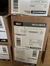 6.1 x 180mm Insulation Screws (Fixing for Concrete) Box of 100