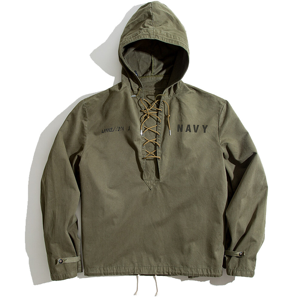 USN WET WEATHER PARKA Men's Deck Jacket Hooded Smock