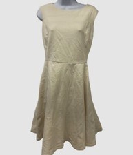 $146 Ralph Lauren Women's Ivory Jersey Ponte A-Line Dress Size 2