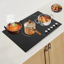 Electric Cooktop, Embedded Electric Stovetop, 4 Burners Electric Cooktop 110V