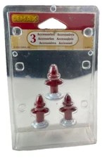 LEMAX Metal Fire Hydrant, Set of 3 Christmas Village 2003 #34971