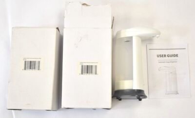 Lot Of 2 Fox Valley Traders White Automatic Touchless Soap Dispenser 371351
