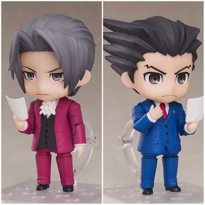 Ace Attorney #1761 Phoenix Wright #1762 Miles Edgeworth Action Figures Toy noBox