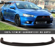 Fits 09-15 Mitsubishi 9G Lancer Ralliart Models STI Style Front Bumper Lip PU