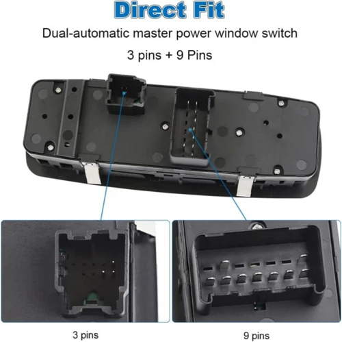 Interruptor maestro de ventana eléctrica 68110866AA izquierda para Dodge Ram 1500 2500 2013 2014 2015 - Imagen 3 de 9
