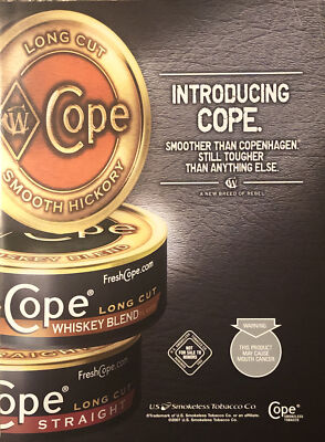2007 Copenhagen PRINT AD Smokeless Chewing Tobacco Chew - Introducing Cope 