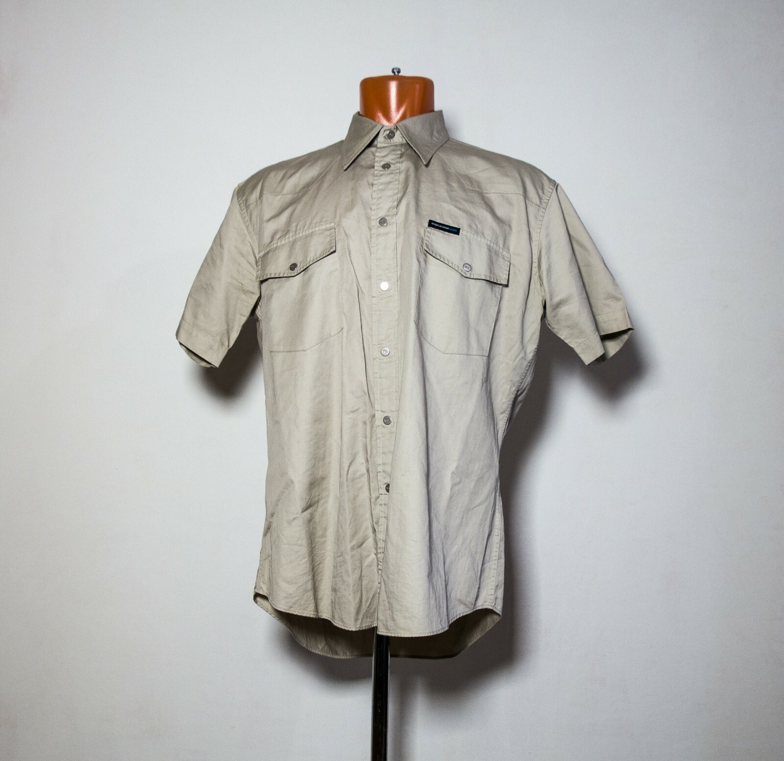 Camicia a maniche corte Yves Saint Laurent jeans ysl uomo taglia L