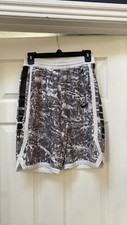 nike youth XL dri fit shorts gray white EUC