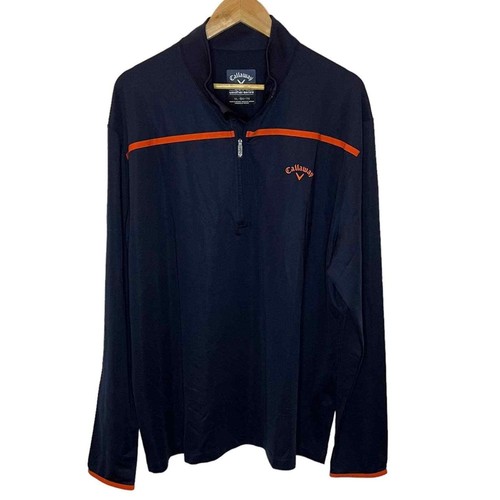 Callaway Lightweight Aty 1/4 Zip Fleece, Peacoat, Small