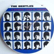 The Beatles - A Hard Day's Night - 12" LP Vinyl Record Clock - Lennon, canvas