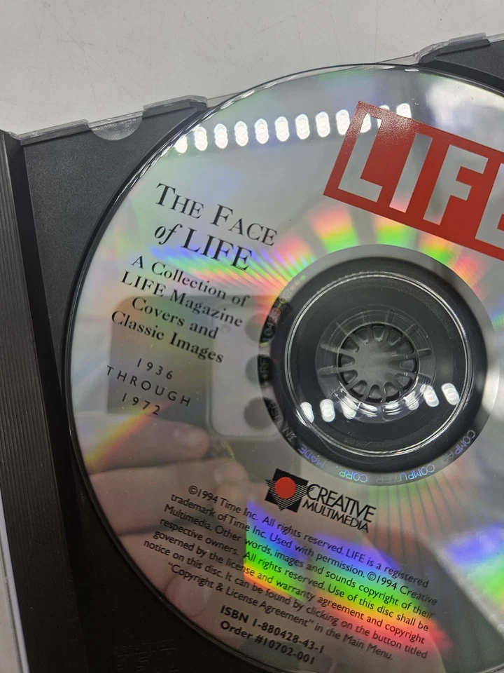 The Face of Life CD-ROM LIFE Mag. Covers/Classic Images 1936-1972 DISC ONLY! R - Image 2 of 4