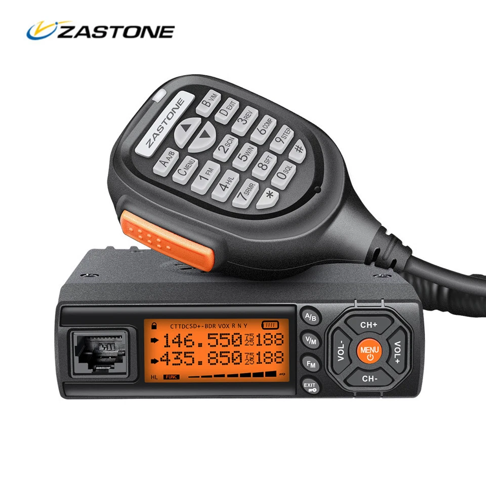  Zastone Z218 Mobile Walkie Talkie 25W FM Dual Band Car Transceiver Set - Image 2 of 4