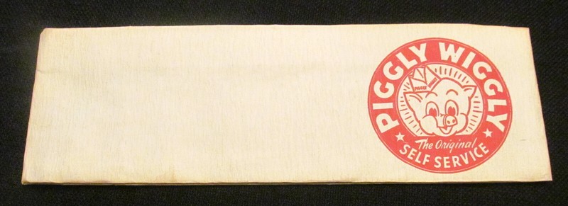 PIGGLY WIGGLY! Paper Butcher Hat - Vintage Grocery Store Advertising! 1962!