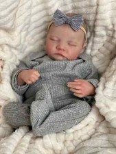 49CM Levi born Baby Doll Reborn Sleeping Soft Silicone Flexible 3D Skin Tone