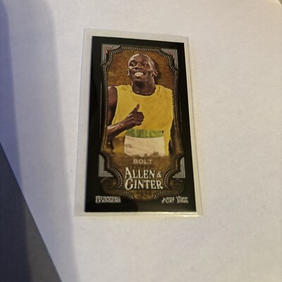 2024 Topps Allen & Ginter - Usain Bolt - #208 Black Border Mini Parallel