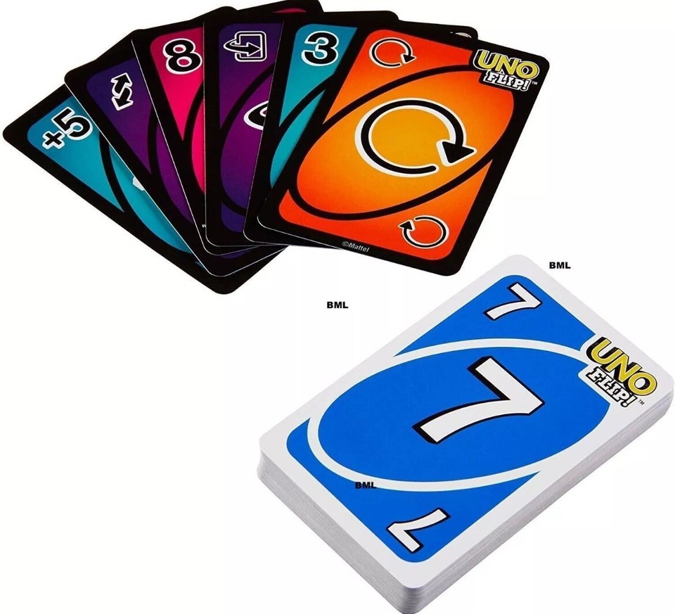 UNO FLIP card game (Packaging Slightly Damaged) (Cards Not Wrapped In