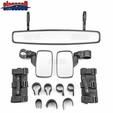 Rear Center Side View Mirror w/1.75'' Round Roll Bar For CF-MOTO ZFORCE 800 1000