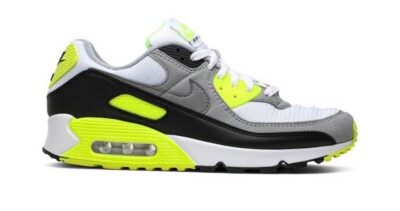 NIKE - れん NIKE AIR MAX 90 OG RECRAFT WHITE GREY VOLT BLACK CD0881-103