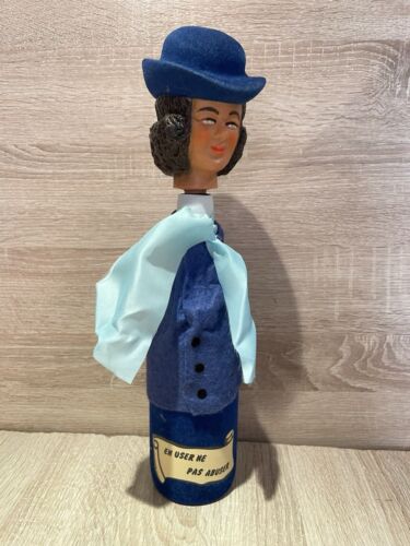1960s Charchter Wine Bottle Decanter Novelty Lady Breweriana Ornament Kitch (1 - Picture 3 of 13