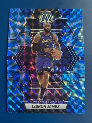 Lebron James 2022-2023 Panini Mosaic Blue Reactive Prizm #98 Los 