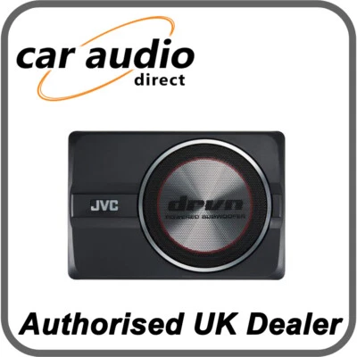 JVC CW-DRA8 - Subwoofer activo compacto de 250W y 8' con amplificador incorporado