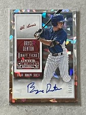 2015 Contenders Bryce Denton Draft Ticket SP Cracked Ice Auto /23 #35 Cardinals