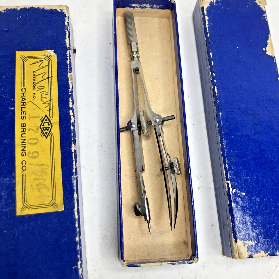 Vintage Lot 2 Charles Bruning Co Bow Pencil Leads Compass Draft Tools (Germany) - Image 3 of 4