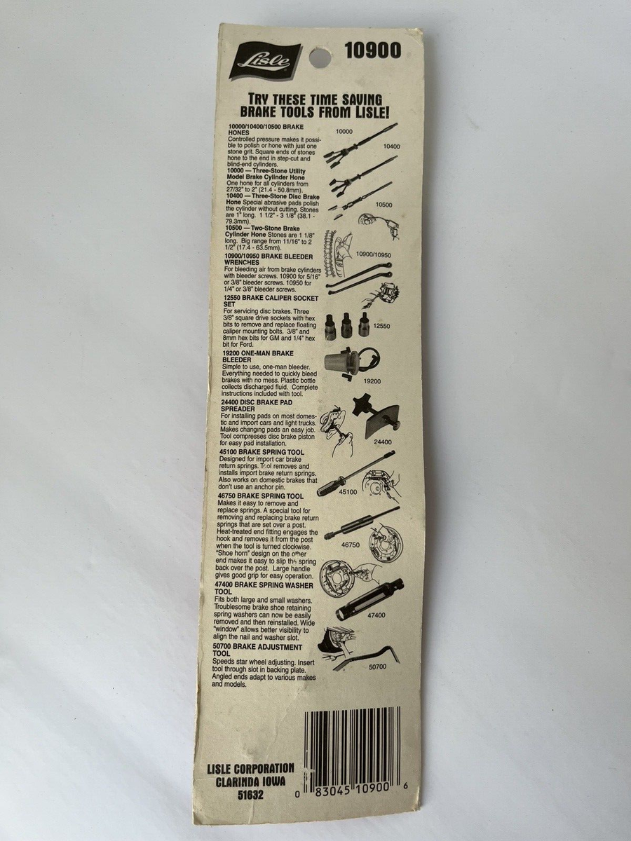 Lisle Automotive Pliers Lisle 10900 Brake Bleeder Wrench - Fits 5/16" And 3/8" Bleeder Screws, Makes Brake Jobs Easier Lisle 10900 Brake Bleeder Wrench For 5/16 3/8 Screws Inch - Foto 7