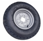 TRAILER WHEEL AND TYRE 500 X 10 4 PLY  4 STUD  4" PCD  NEW ITEM 