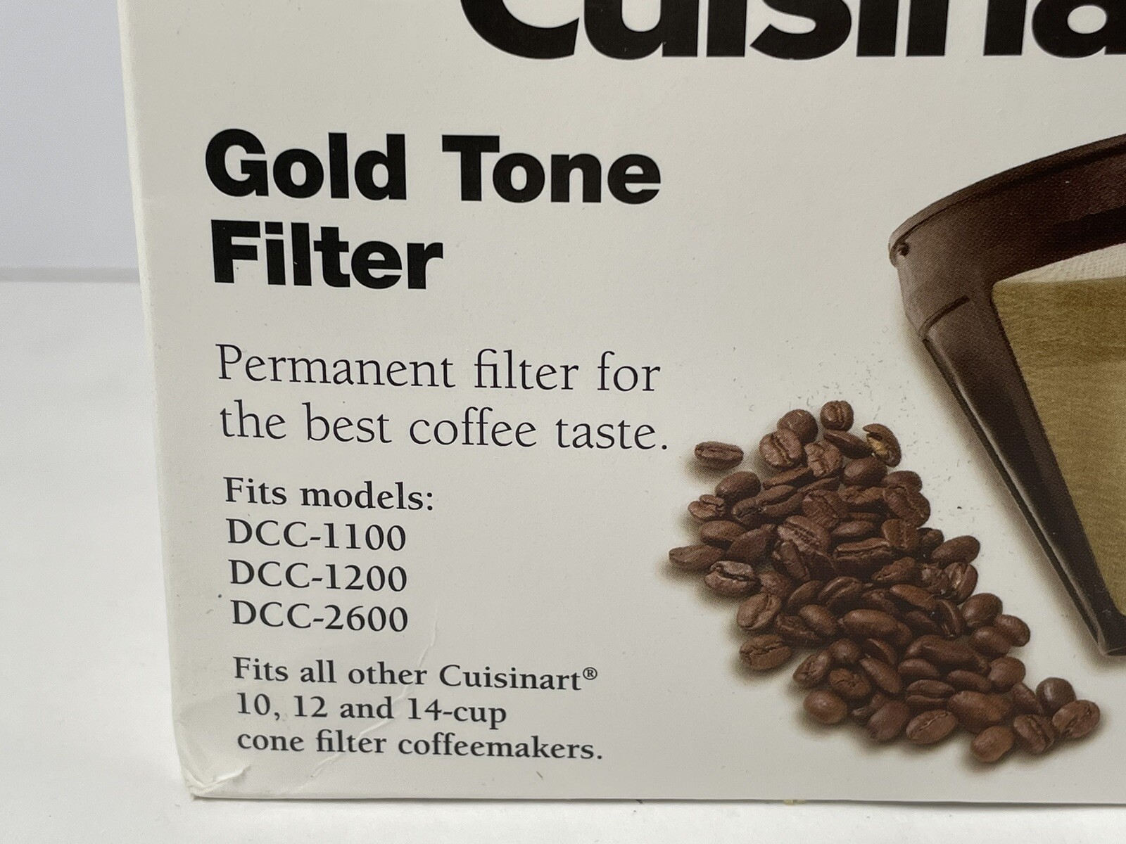 NEW Cuisinart Coffee Maker Gold Tone Filter Fits DCC1100 1050 1200 2600 2700 86279114716 eBay