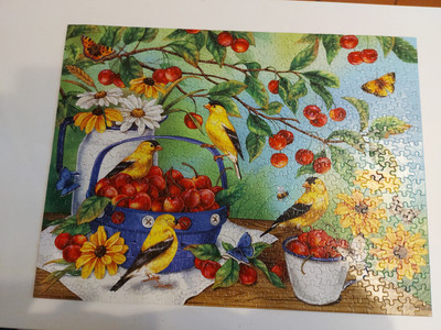 Karmin Puzzle 550er ''Cherrys Jubilee'' Größe ca. 46 x 61 mm, komplett