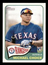 2014 Topps Heritage High #H508 Michael Choice (corner ding) RC/Rookie Rangers