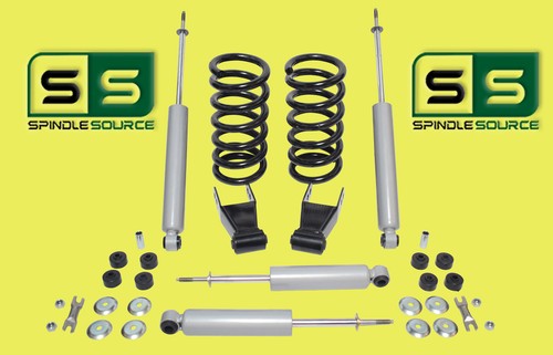2" Drop Lowering Kit Coils Shackles + SHOCKS FOR 97 - 03 Ford F-150 F150 V8 2WD - 第 1/1 張圖片