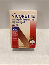 Nicorette Nicotine Gum 2MG Cinnamon Surge 100 Pcs - EXP 12/2027