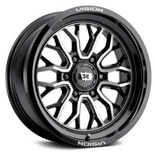 Vision 402 Riot Wheel 20x9 12 6x139.7 106.2 Black Single Rim
