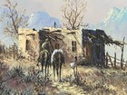 Original Homestead Trading Post Oil Painting On Canvas By Lester Hughes 20x24” — photo 2