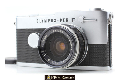 CLA d[N NEUWERTIG] Olympus Pen FT Halbformat 35mm Filmkamera 25mm f4 Objektiv...