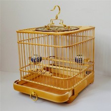 Exquisite Handmade Chinese Bamboo Wood Bird Cage Birdcage
