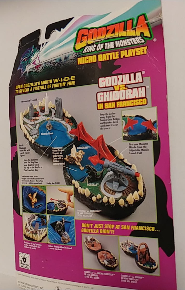 Godzilla VS Ghidorah in San Francisco Micro Battle Playset