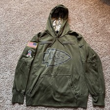 Kansas City Chiefs Salute To Service Hoodie NFL Size Med Green Nike NFL Football