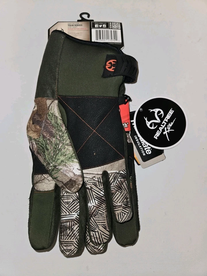 New! Huntworth Realtree Max-1 XT Camouflage Heavyweight Battalion Gloves Sz M/L - Image 2 of 4