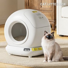 Self Cleaning Cat Litter Box, No Scooping Automatic Litter Box with APP Control