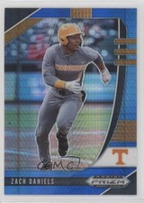 2020 Panini Prizm Draft Picks Blue & Carolina Hyper Zach Daniels #PDP131 0iy4