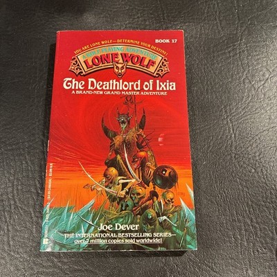 RARE!  Lone Wolf Gamebook 17 The Deathlord of Ixia Berkley Joe Dever