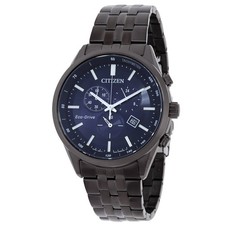 Citizen Chronograph Gmt Blue Dial Mens Watch At2577-57l