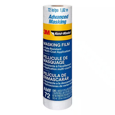 3M Masking Film 72 In x 90 Ft Hand Masker Paint Protection Overspray Covers