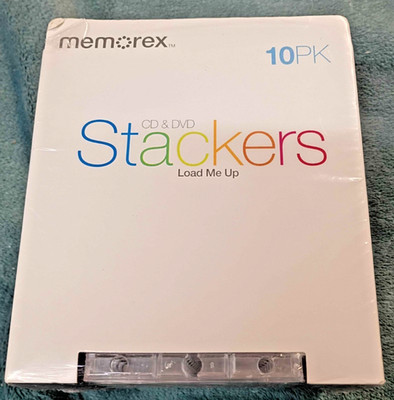 CD/DVD hard cases pack of 10 Memorex Stackers NEW & SEALED